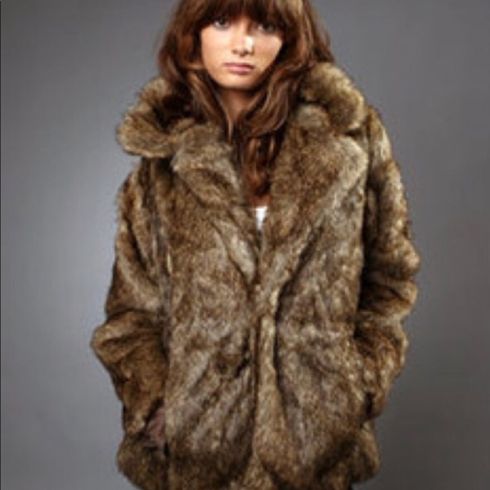 Diesel faux fur coat L
